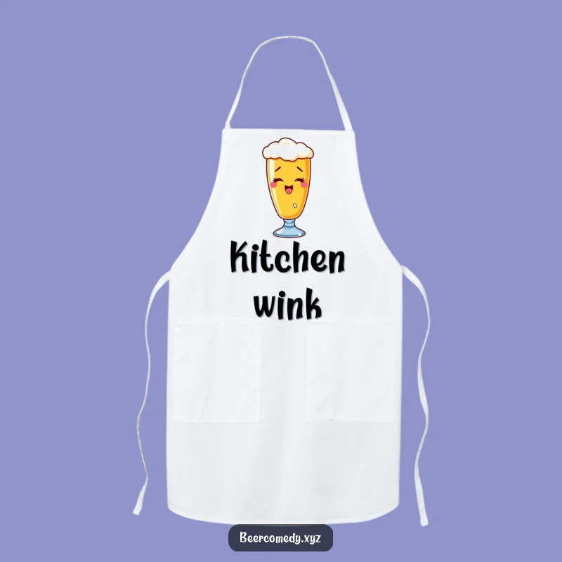 Funny Wobbly Wheat Beer Apron - Cook with a Smile and a Wink