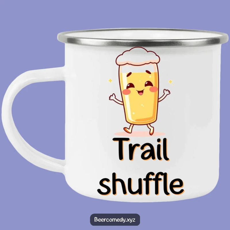 Funny Giggling Lager Glass Camping Mug - Your Companion for Joyful Adventures