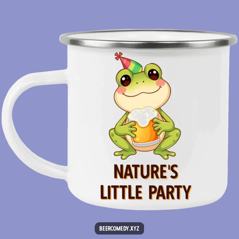 Funny Frog Party Camping Mug: Durable Frothy Drink Holder, Perfect Outdoor Funny Gift