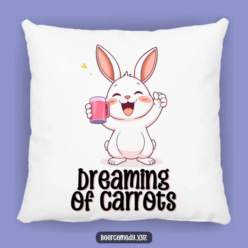 Funny Rabbit Toast Pillow: Soft Bunny Cushion, Cozy Funny Gift