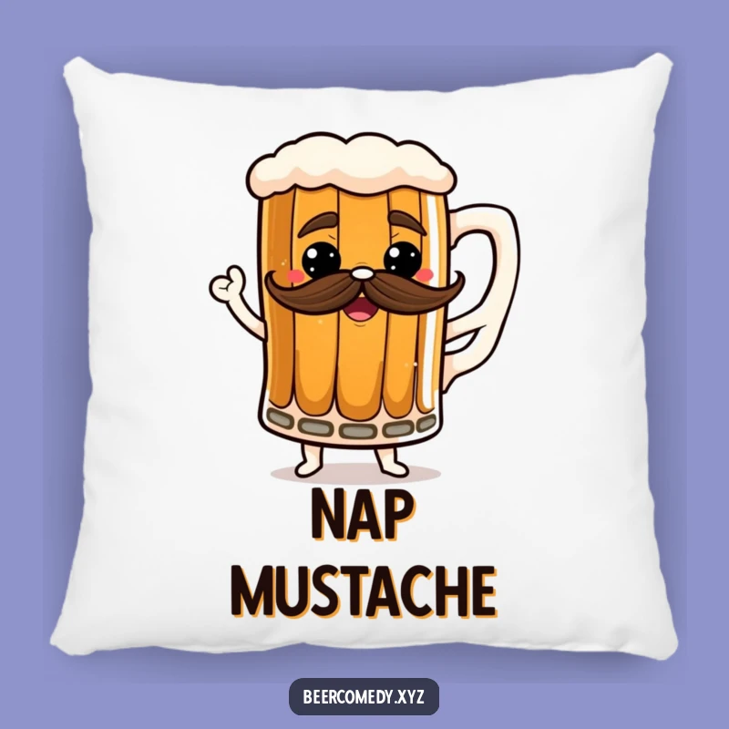 Funny Dancing Stout Mug Pillow - Comfy and Quirky Beer Accent Pillow