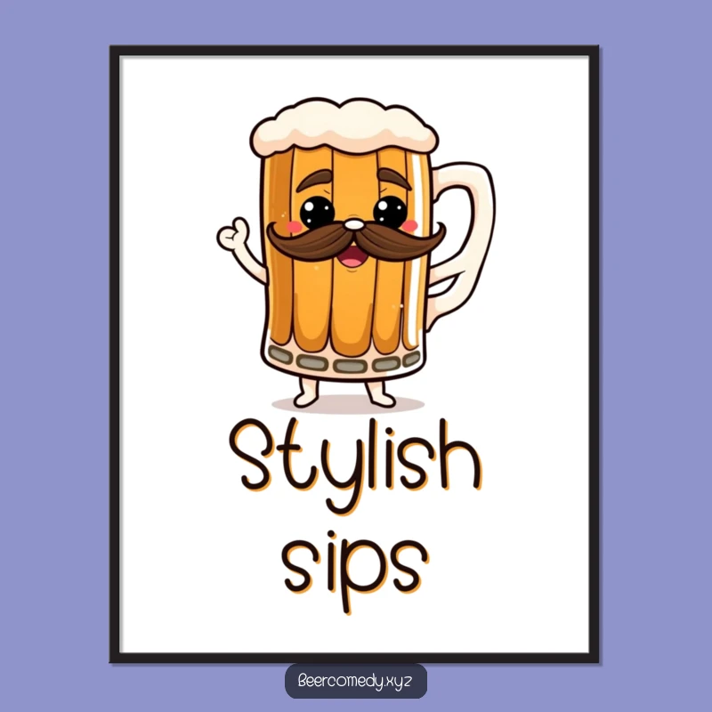 Funny Dancing Stout Mug Digital Art - Instant Fun for Your Walls