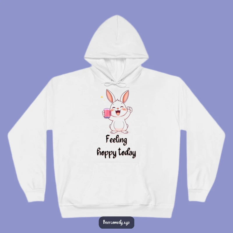 Funny Rabbit Toast Hoodie: Cozy Bunny with Mug, Great Funny Gift