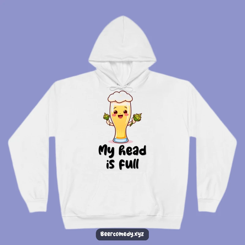 Funny Joyful Ale Glass Hoodie - Stay Cozy and Laugh with this Beer Design