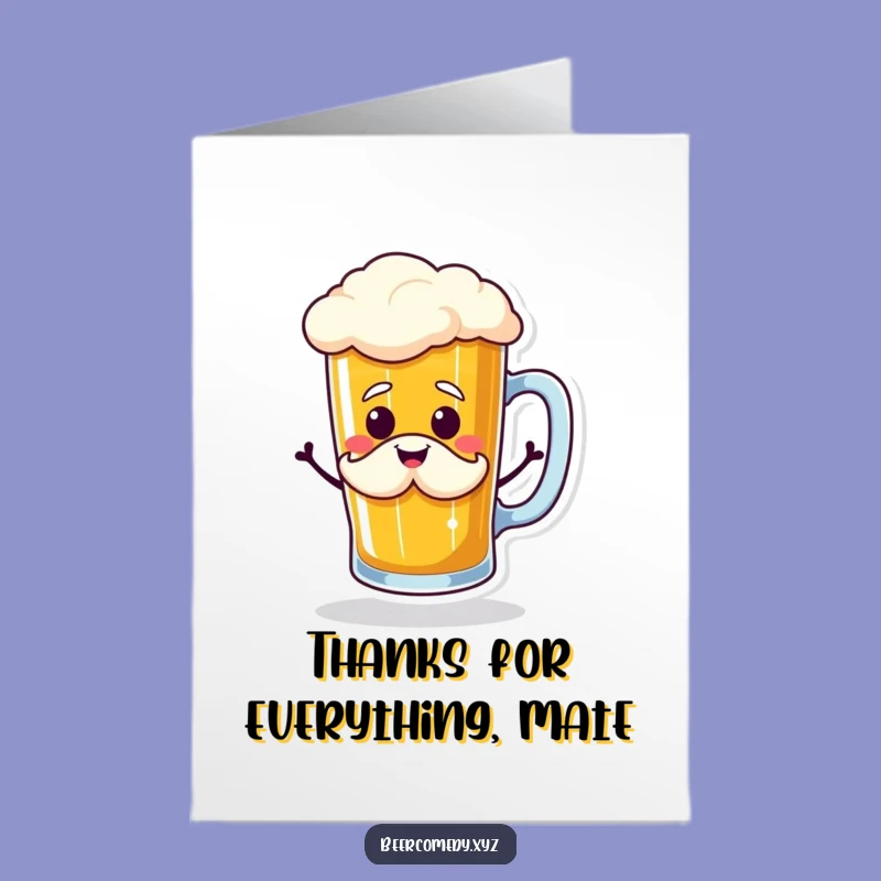 Free Printable Thank You Card: Beer Mug Jig for a Humorous Downloadable Appreciation Gift!