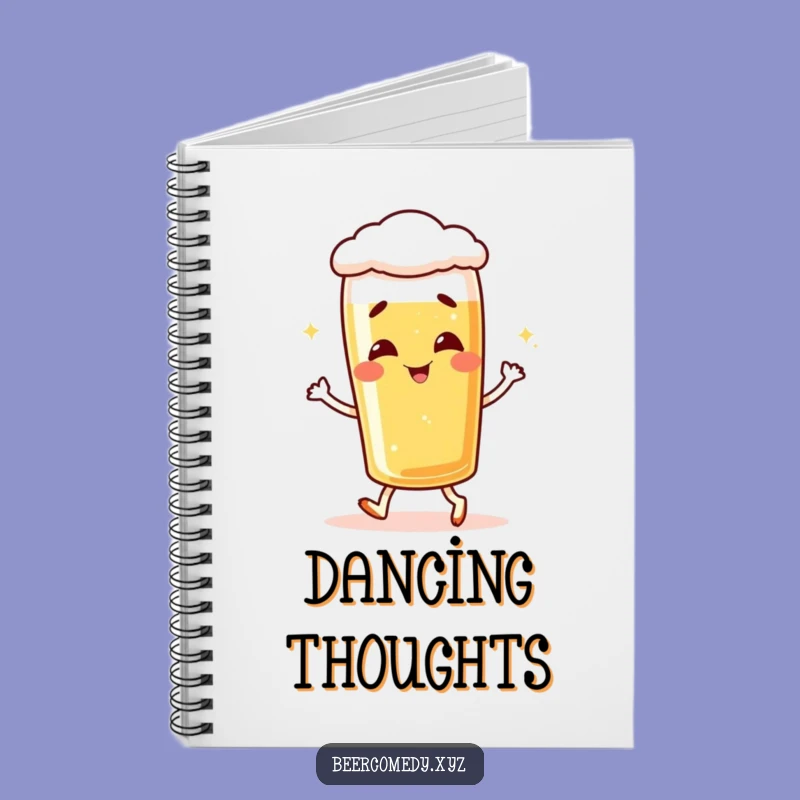 Funny Giggling Lager Glass Notebook - Jot Down Your Hilarious Thoughts
