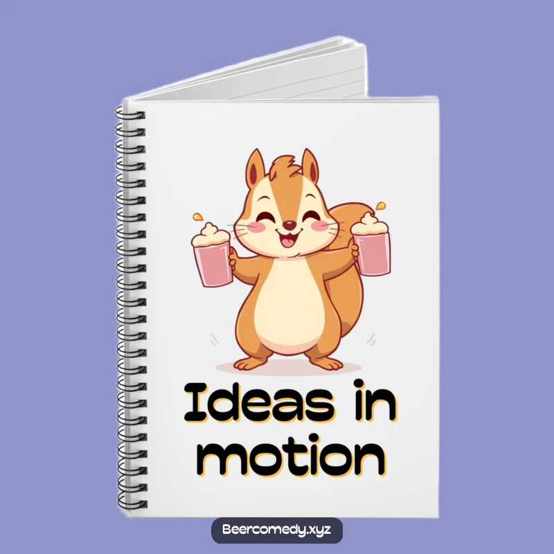 Funny Squirrel Juggling Notebook: Jot Down Ideas with Speedy Rodent, Perfect Funny Gift