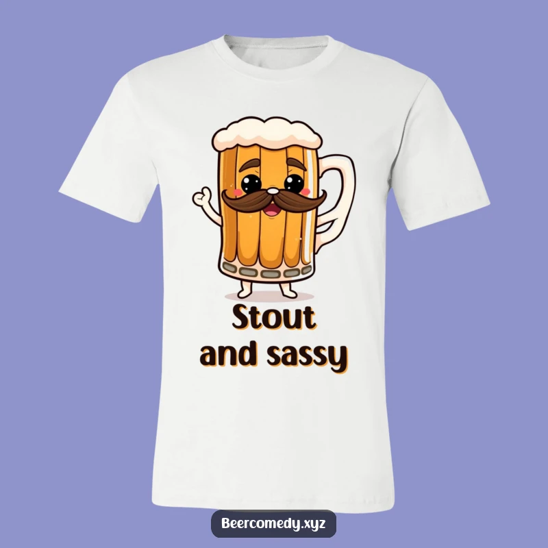 Funny Dancing Stout Mug T-Shirt - Show Off Your Moves and Your Humor